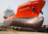 1.5m X 15m Airbag لاستیک دریایی راه اندازی کشتی لاستیک طبیعی و مواد تسمه تایر